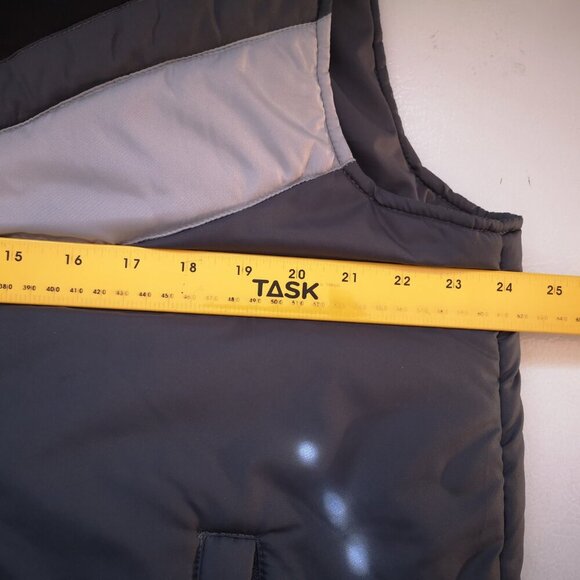 Canyon River Blues Men's Size Large Grey/Brown/White Puffy Vest - Picture 8 of 9